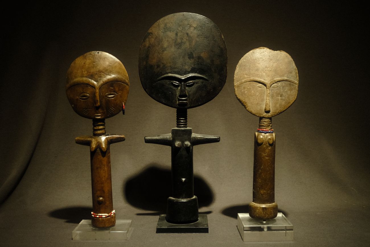 The Akuaba Trio- Ashanti Fertility Dolls from Nadya Levi Collection
