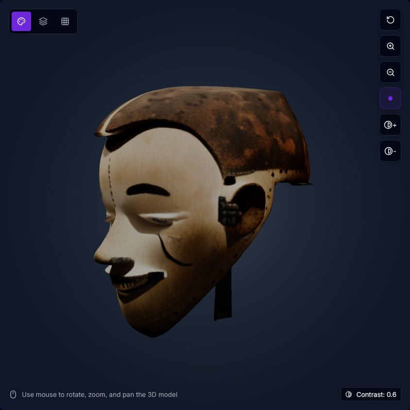 Igbo Maiden Spirit Mask 3D