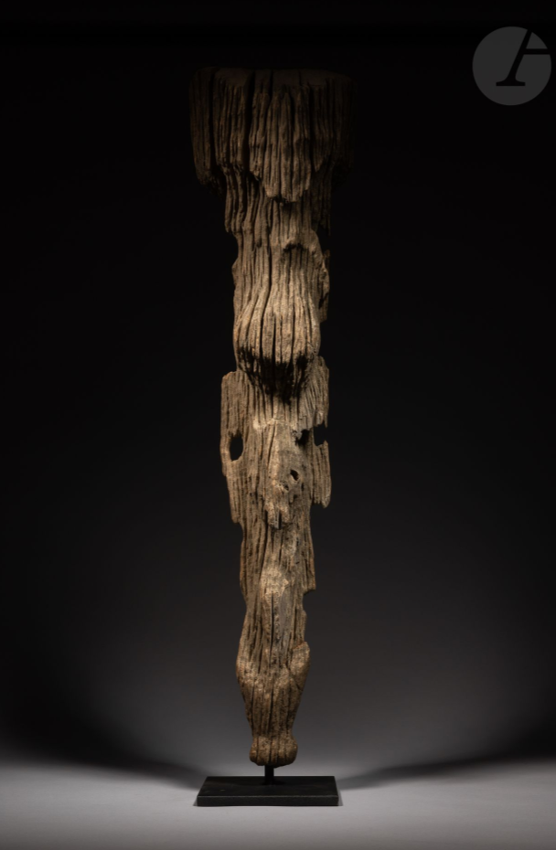 Old Biwat Drum Front Mask Middle Sepik Papua New Guinea