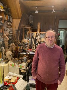 David Norden in African Art shop