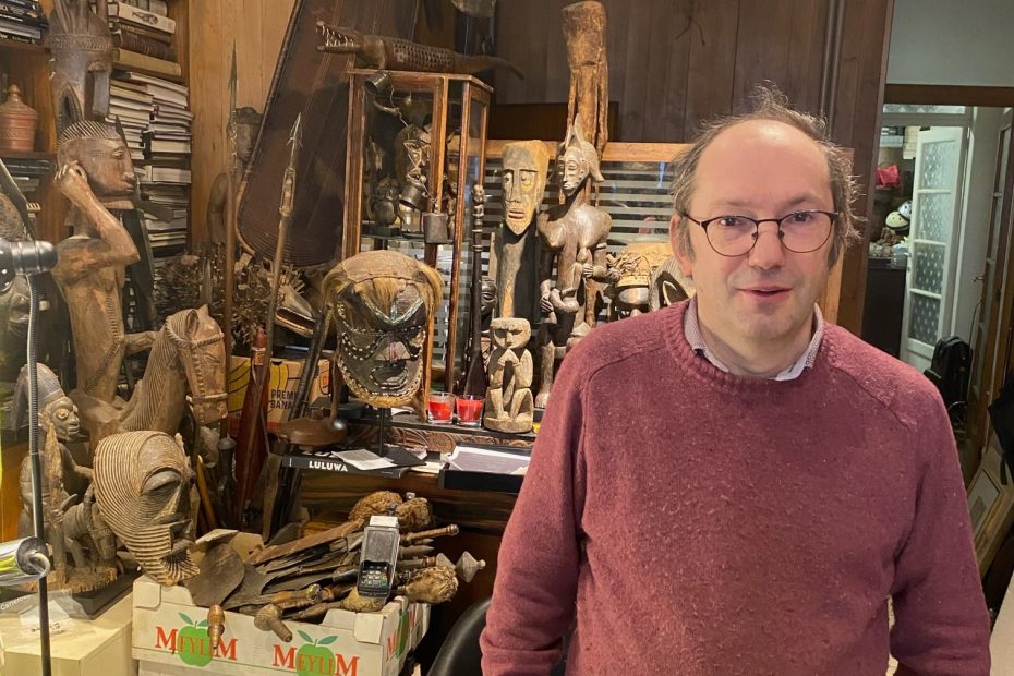 David Norden in African Art shop