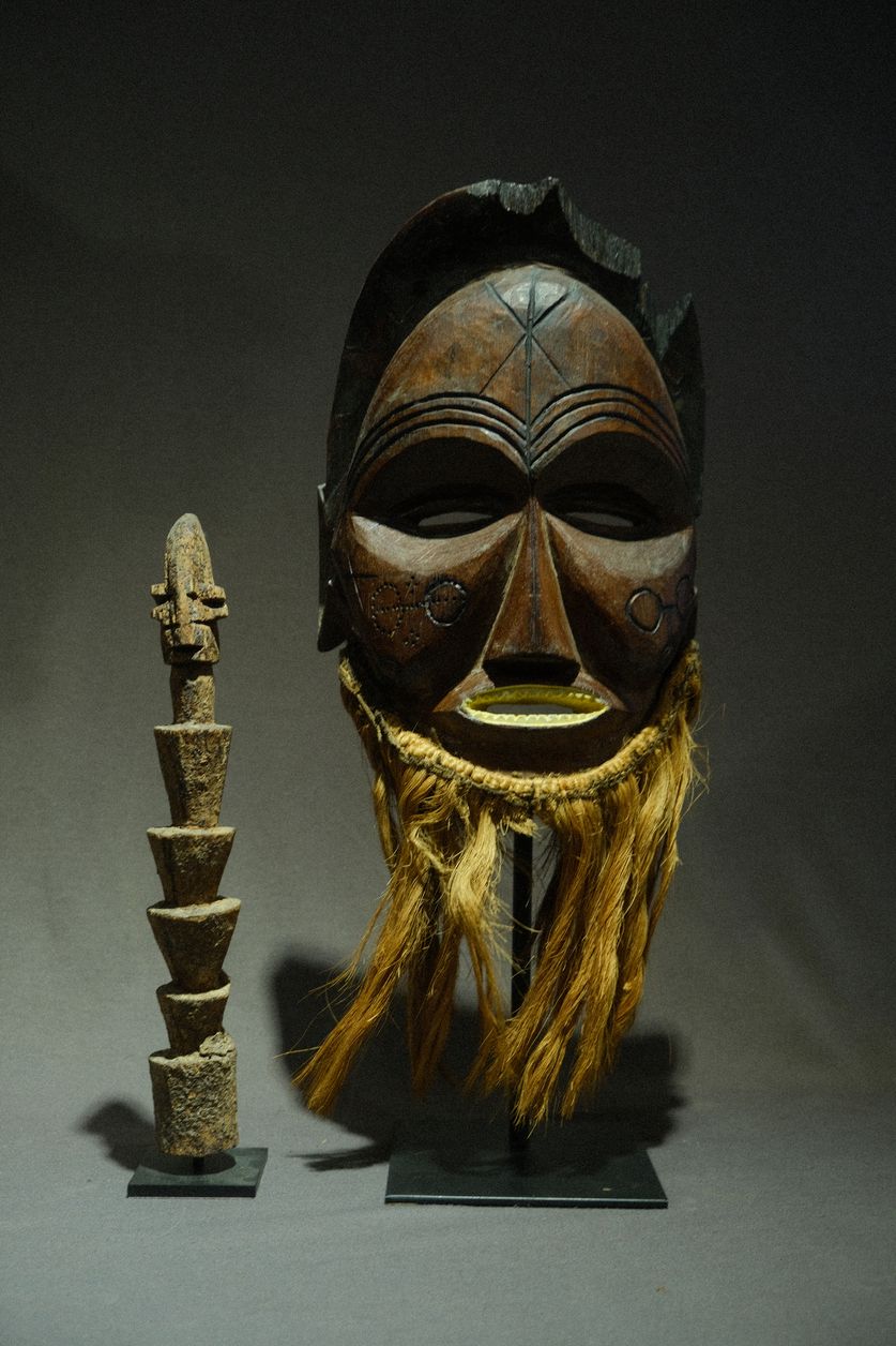 Two African Pieces on the Table