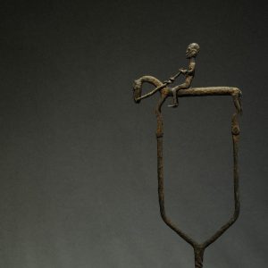 Fine Dogon Forged Iron Horse Rider Staff | 19th Century Mali